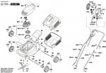 Bosch 3 600 H85 S70 ROTAK 320C Lawnmower 230 V / GB Spare Parts ROTAK320C